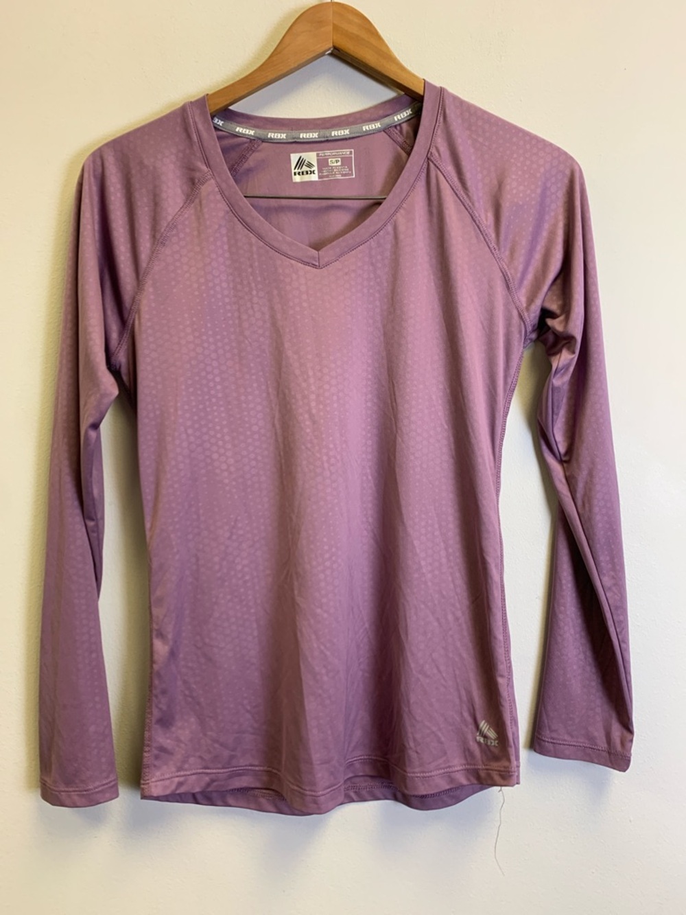 RBX Women’s Long Sleeve V-Neck Top in Mauve